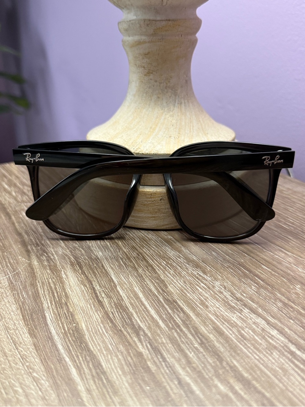 Ray-Ban Black Oversized Rectangular Sunglasses - Picture 2 of 5